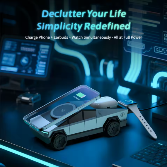 Housyfeel™ CyberDoc 3 in 1 Magnetic Fast Wireless Charger